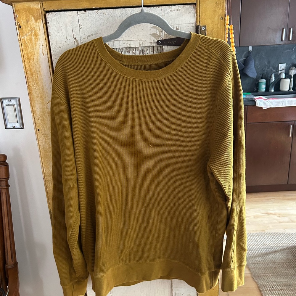 Everlane Yellow Crewneck Sweater Classic Knit